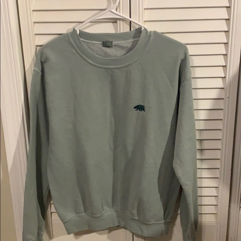 Brandy Melville olive green crewneck sweatshirt